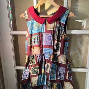 Modcloth Sleeveless Book Print Dress